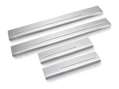 Volkswagen Polo V 6R (2009-2017) Hatchback 5- One Line Instaplijsten Zilver - Satine/ Zwart - Satine